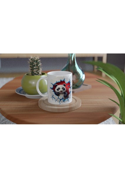 3D Sevimli Panda Baskılı Kupa Bardak fırsatları