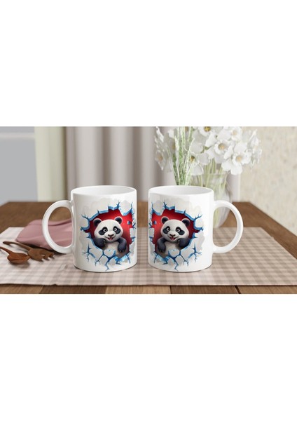 3D Sevimli Panda Baskılı Kupa Bardak indirimleri