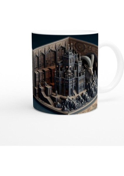 Oğlak Burcu Baskılı Kahve Kupası - Zodyak Kütüpanesi Vs2 modelleri