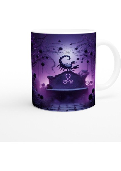 Akrep Burcu Baskılı Kahve Kupası - Ay Işığında Zodyak Bahçesi Vs4 modelleri