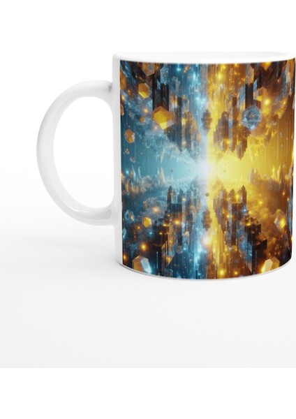 Ikizler Burcu Baskılı Kahve Kupası - Büyülü Kristal Mağarası Temalı Vs1