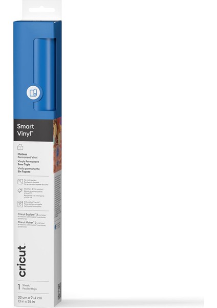 Crıcut 2011606 Smart Vinil Kalıcı 33X91CM 1 Sayfa Okyanus Mavisi