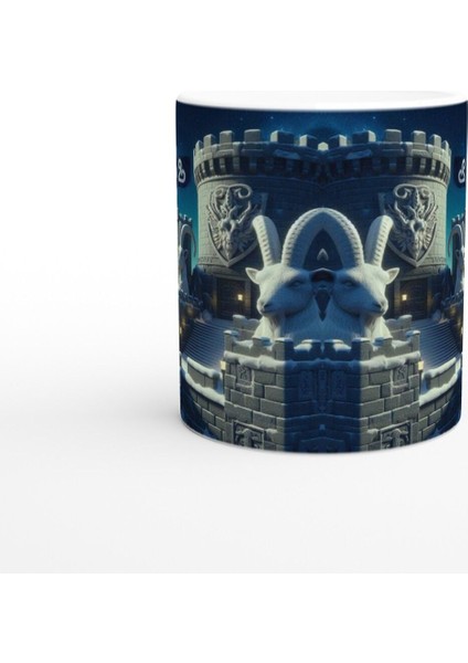Oğlak Burcu Baskılı Kahve Kupası - Burçlar Krallığı Şatosu Vs3 fiyatları