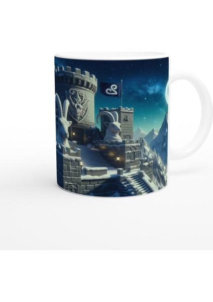 Oğlak Burcu Baskılı Kahve Kupası - Burçlar Krallığı Şatosu Vs3 modelleri