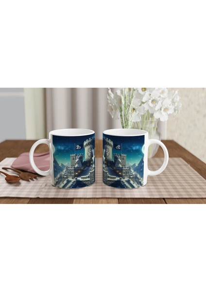 Oğlak Burcu Baskılı Kahve Kupası - Burçlar Krallığı Şatosu Vs3 indirimleri