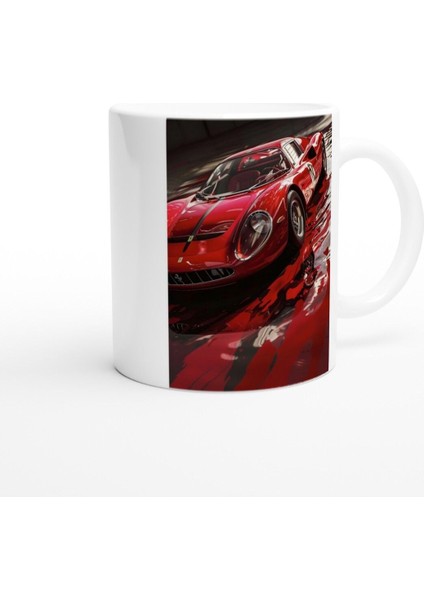 Kırmızı Retro Spor Araba Baskılı Kupa Bardak fiyatları