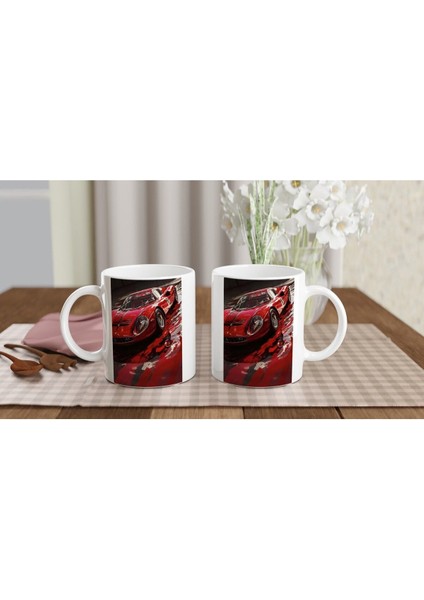 Kırmızı Retro Spor Araba Baskılı Kupa Bardak indirimleri