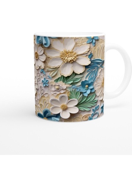 Baharı Fısıldayan Kağıt Çiçekli Kupa Bardak modelleri