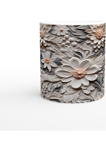 Gümüş Zarafeti Rölyef Çiçekli Kupa Bardak fiyatları