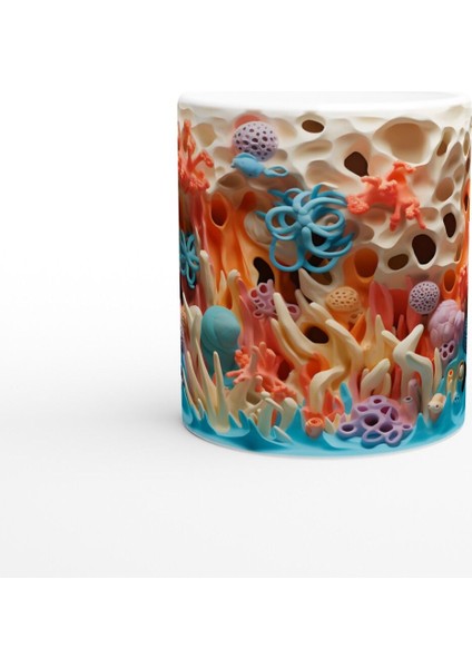 Renk Cümbüşü Mercan Resifi Kupa Bardak