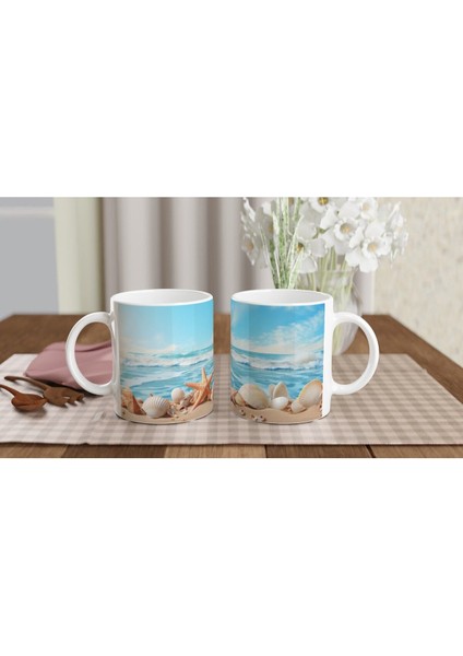 Deniz Yıldızlarıyla Süslenmiş Mercan Dünyası Kupa Bardak indirimleri