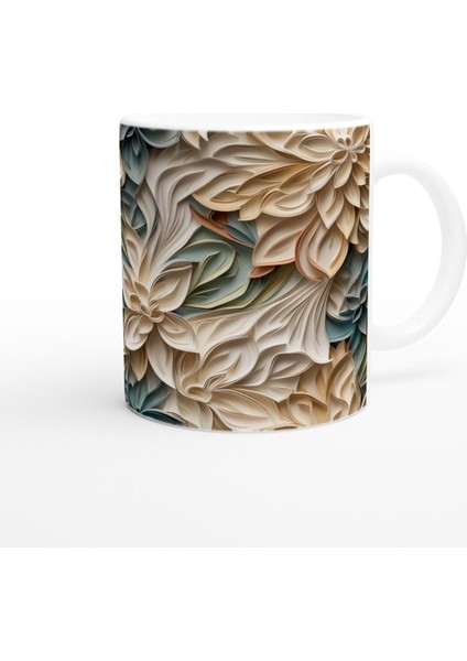 Katmanlı Renk Geçişli Yapraklı Kupa Bardak modelleri