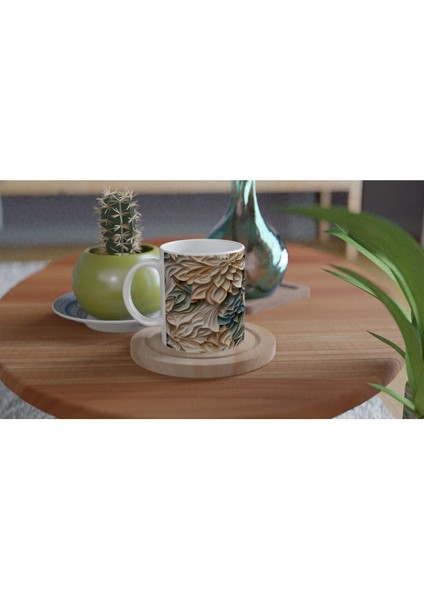 Katmanlı Renk Geçişli Yapraklı Kupa Bardak fırsatları