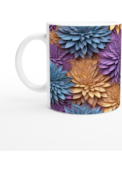 Pastel Çiçek Bahçesi Kupa Bardak