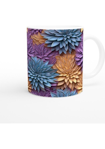 Pastel Çiçek Bahçesi Kupa Bardak modelleri