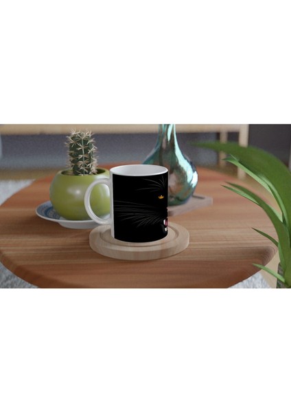 Geceye Saklanmış Panter Temalı Baskılı Kupa Bardak fırsatları