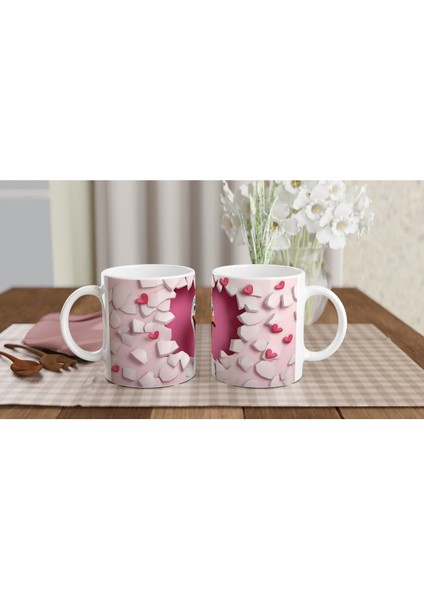 Kalp Çatlağından Bakan Kaz Temalı Baskılı Kupa Bardak indirimleri