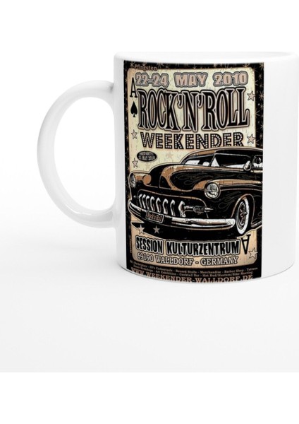 Rock’n Roll Weekender 2010 Klasik Araba Temalı Kupa Bardak