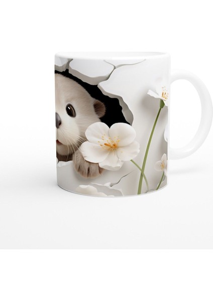 Kırık Duvarın Ardından Bakan Sevimli Su Samuru Baskılı Kupa Bardak fiyatları