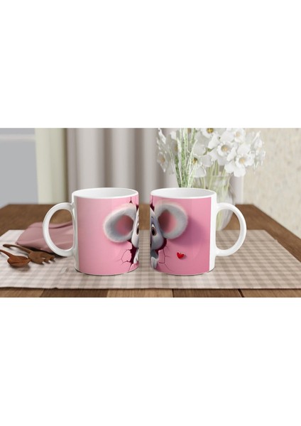 Duvarı Delip Bakan Sevimli Koala Temalı Baskılı Kupa Bardak indirimleri