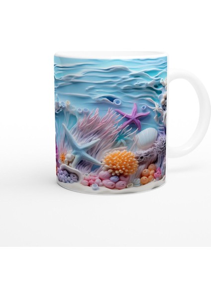 Gece Parlayan Sualtı Bahçesi Kupa Bardak modelleri