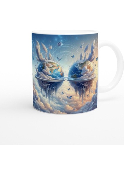 Ikizler Burcu Baskılı Kahve Kupası - Elementsel Doğa Krallığı Temalı Vs1 modelleri