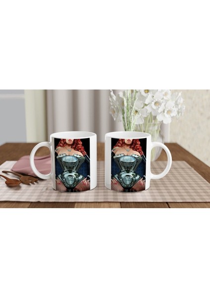 Motor Kalpli Kadın Tasarımlı Kupa Bardak indirimleri