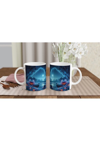 Yengeç Burcu Baskılı Kahve Kupası - Elementsel Doğa Krallığı Temalı Vs2 indirimleri