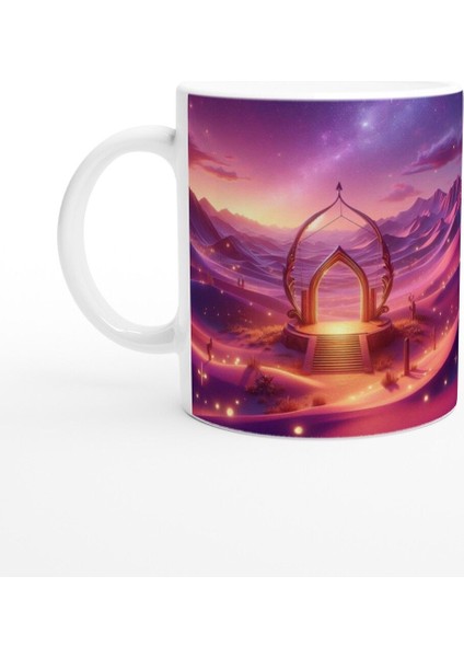 Yay Burcu Baskılı Kahve Kupası - Elementsel Doğa Krallığı Temalı Vs1