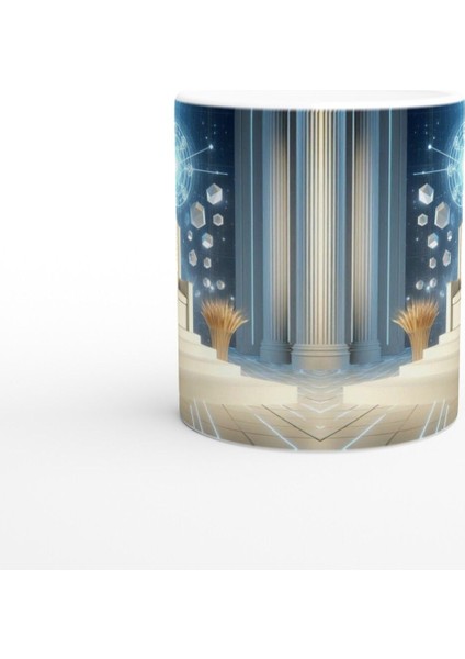 Başak Burcu Baskılı Kahve Kupası - Galaktik Taht Odası Temalı Vs3 fiyatları