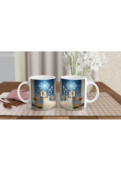 Başak Burcu Baskılı Kahve Kupası - Galaktik Taht Odası Temalı Vs3 indirimleri