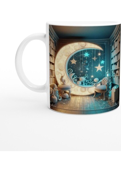 Yengeç Burcu Baskılı Kahve Kupası - Zodyak Kütüpanesi Vs4