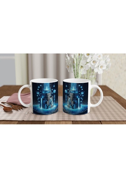 Kova Burcu Baskılı Kahve Kupası - Burçlar Krallığı Şatosu Vs1 indirimleri