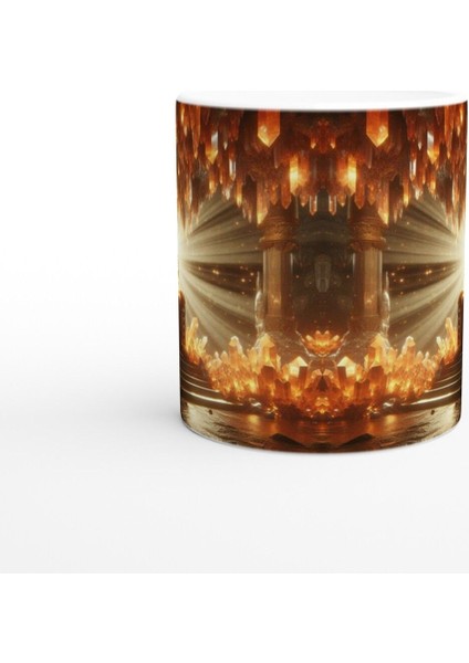 Aslan Burcu Baskılı Kahve Kupası - Büyülü Kristal Mağarası Temalı Vs1 fiyatları