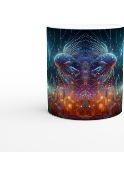 Balık Burcu Baskılı Kahve Kupası - Elementsel Doğa Krallığı Temalı Vs2 fiyatları