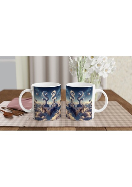 Ikizler Burcu Baskılı Kahve Kupası - Elementsel Doğa Krallığı Temalı Vs2 indirimleri