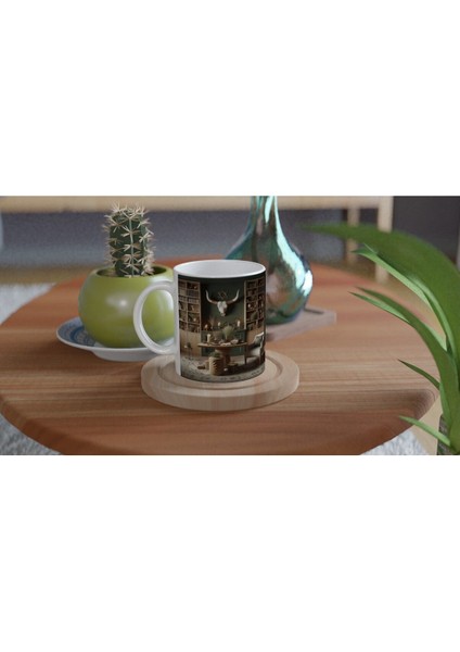 Boğa Burcu Baskılı Kahve Kupası - Zodyak Kütüpanesi Vs3 fırsatları