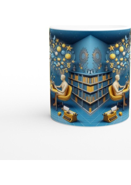 Ikizler Burcu Baskılı Kahve Kupası - Zodyak Kütüpanesi Vs2 fiyatları