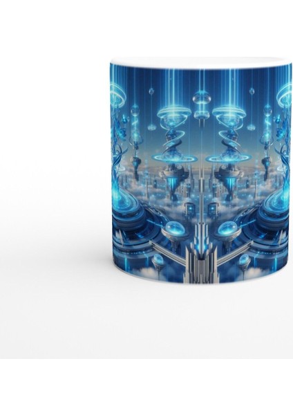 Kova Burcu Baskılı Kahve Kupası - Elementsel Doğa Krallığı Temalı Vs1 fiyatları