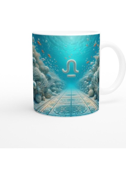 Başak Burcu Baskılı Kahve Kupası - Astral Denizaltı Dünyası Vs4 modelleri