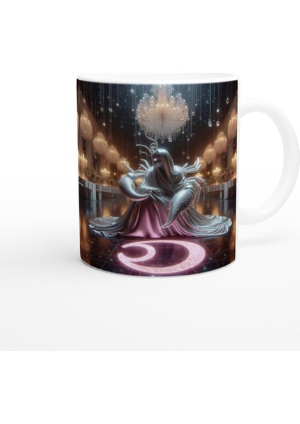 Yengeç Burcu Baskılı Kahve Kupası - Zodyak Maskeli Balo Vs2 modelleri