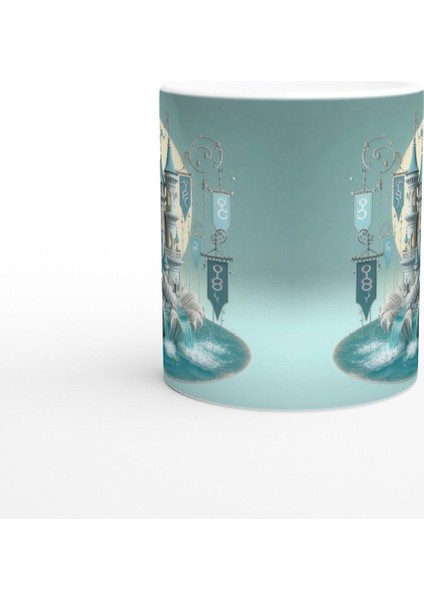 Yengeç Burcu Baskılı Kahve Kupası - Burçlar Krallığı Şatosu Vs3 fiyatları