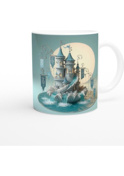 Yengeç Burcu Baskılı Kahve Kupası - Burçlar Krallığı Şatosu Vs3 modelleri