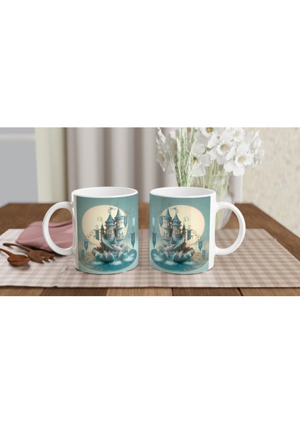 Yengeç Burcu Baskılı Kahve Kupası - Burçlar Krallığı Şatosu Vs3 indirimleri