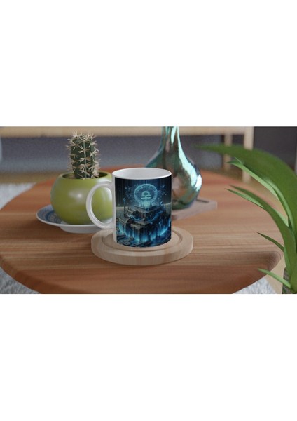 Kova Burcu Baskılı Kahve Kupası - Burçlar Krallığı Şatosu Vs3 fırsatları