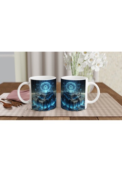 Kova Burcu Baskılı Kahve Kupası - Burçlar Krallığı Şatosu Vs3 indirimleri