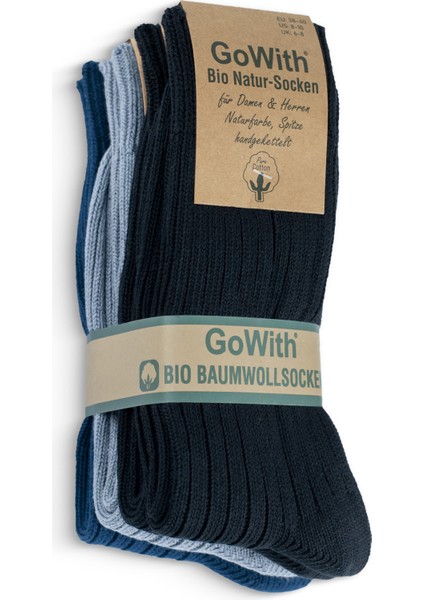 4 Çift Kadın Erkek Renkli Bio Naturel %100 Doğal Pamuklu Ribana Örgü Dikişsiz Soket Çorap 3012