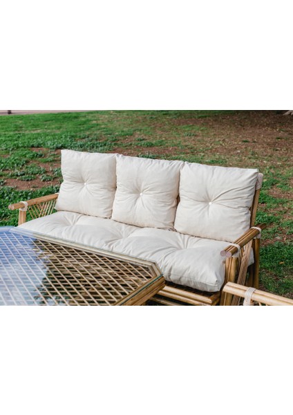 7 Kişilik Bambu Oturma Grubu 3+2+1+1+Masa Balkon Takımı fiyatları