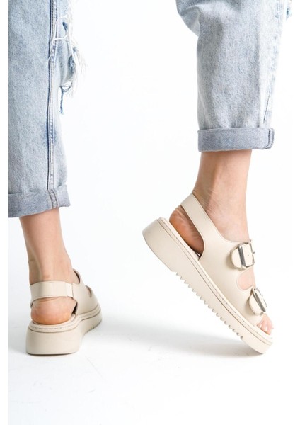 Dolgu Topuklu Çift Bantlı Tokalı Kadın Sandalet Yazlık Hafif Kadın Sandalet Ortopedik Kadın Sandalet fiyatları