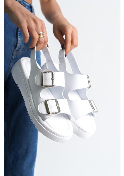 Dolgu Topuklu Çift Bantlı Tokalı Kadın Sandalet Yazlık Hafif Kadın Sandalet Ortopedik Kadın Sandalet fiyatları